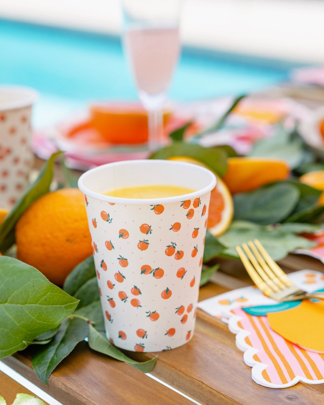Oranges - Party Cup (Set of 8)