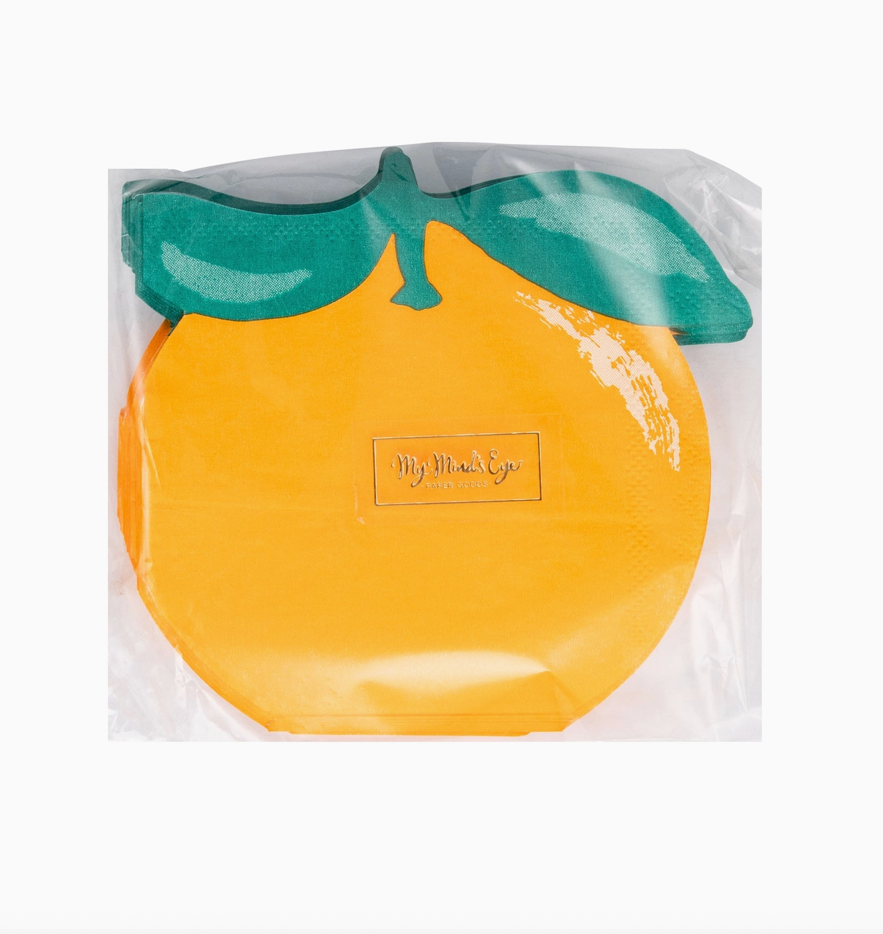 Orange Shaped Cocktail Napkin (Set of 24)