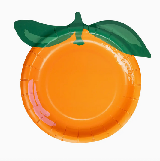 Orange - Shaped Plate (Set of 8)