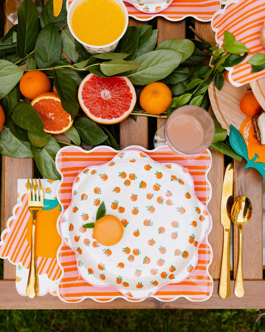 Oranges 10 Inch Plate (Set of 8)