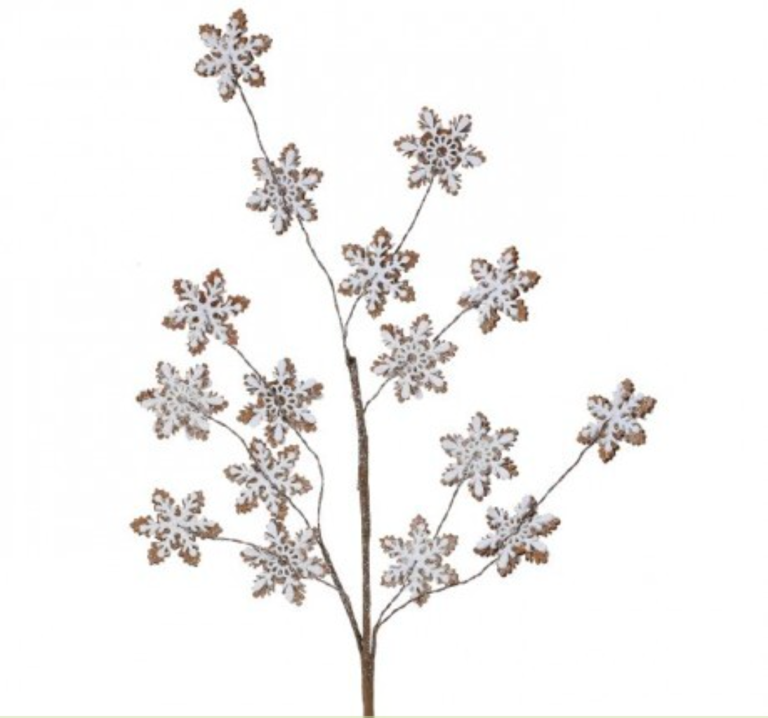 32" GINGERBREAD SNOWFLAKE SPRAY