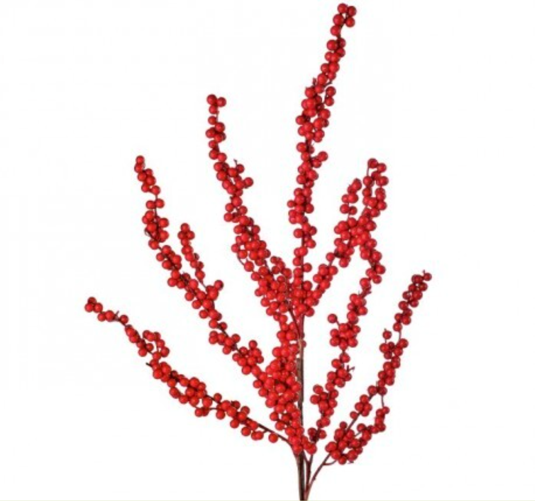 28" WP BERRY CLUSTER BRANCH SPRAY