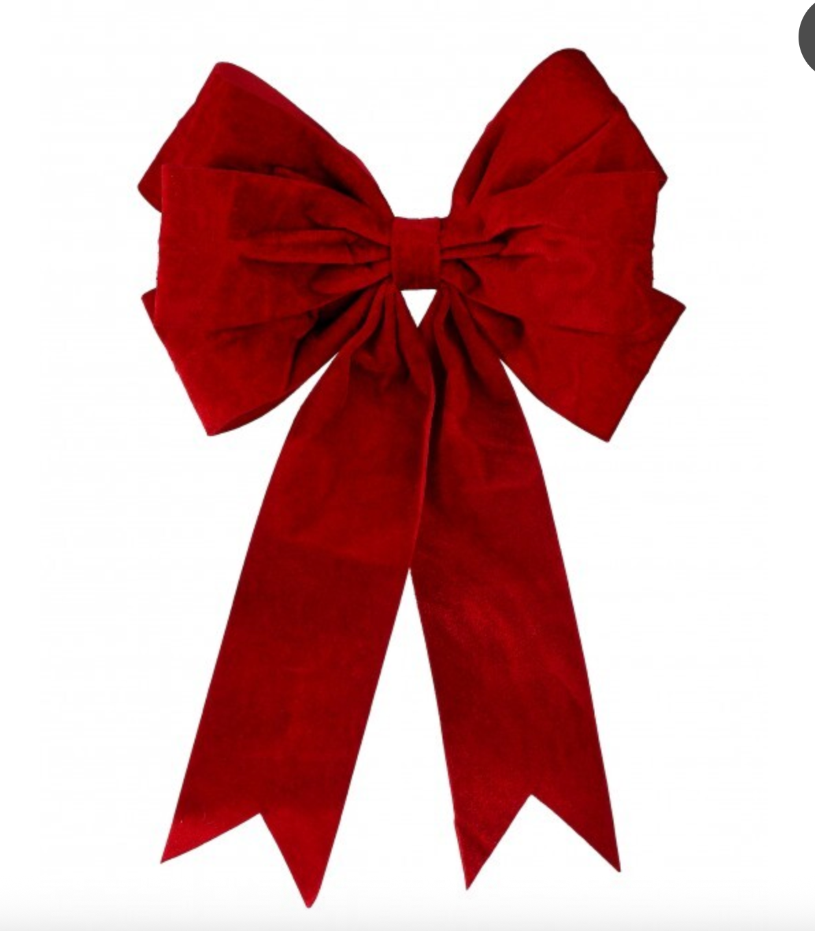18" VELVET BOW W/DOVE TAIL (Color Options)