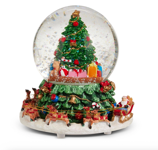 6.25" Animated Musical Tree Water Globe