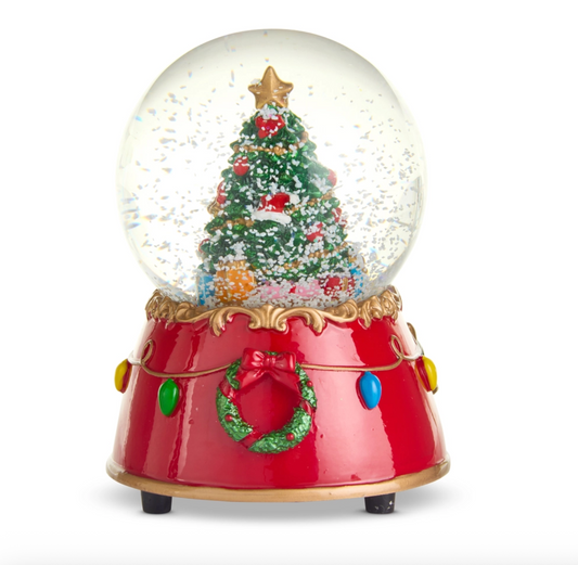 4.5" Animated Musical Tree Snow Globe