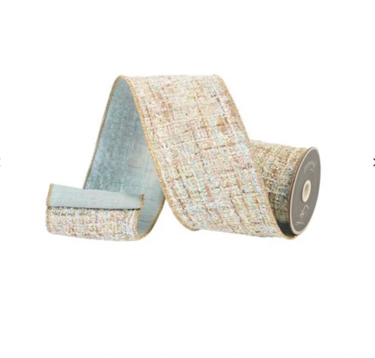 4" SWEETHEART TWEED- LIGHT BLUE