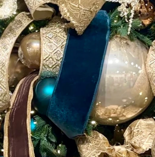 2.5" VELVET- DARK TEAL