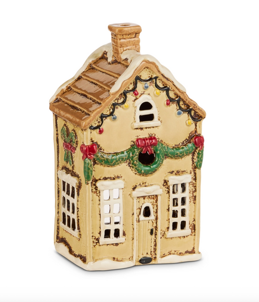 8" Tan Ceramic House