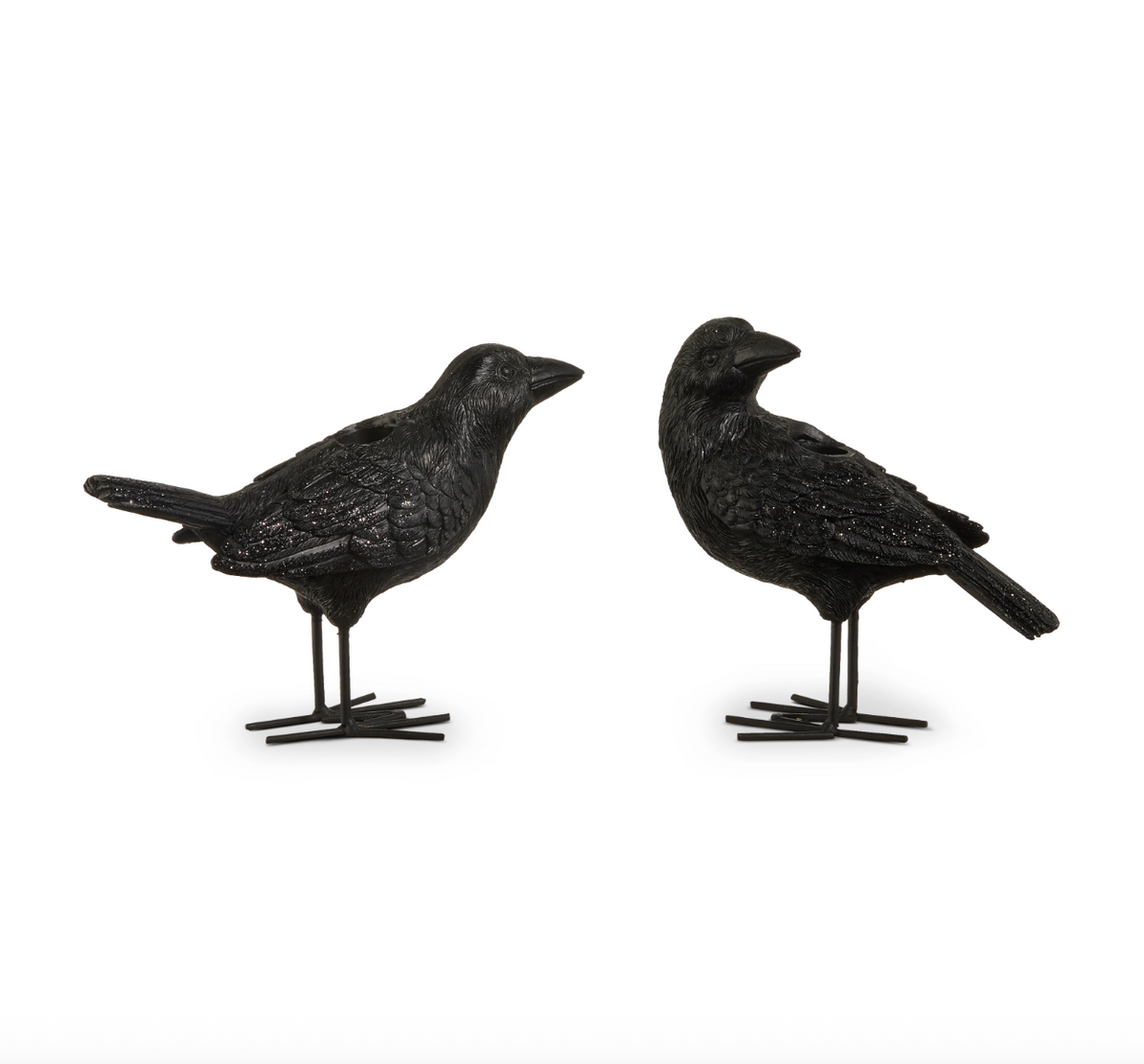 7.5" Crow Candle Holder
