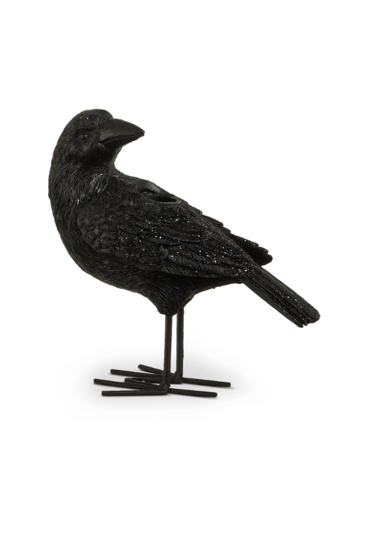 7.5" Crow Candle Holder