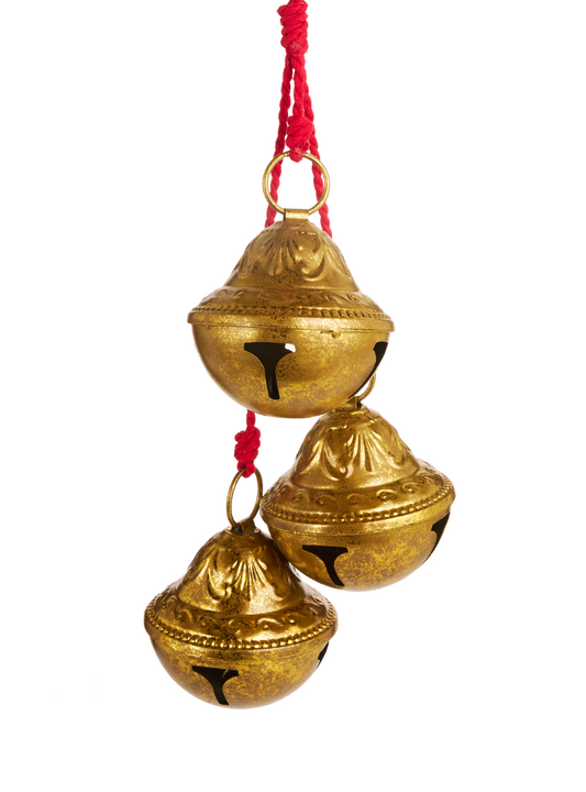 24" Hanging Gold Bells