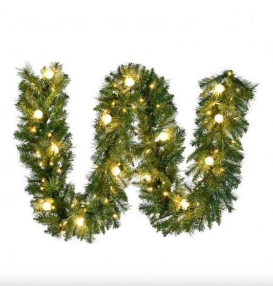 9'x14"D LED TWNKLE BELGIUM GARLAND