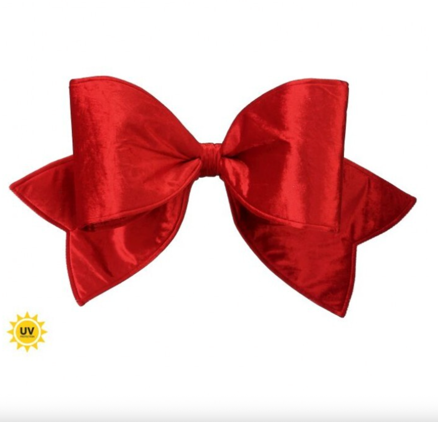 24" OUTDOOR VELVET UV BOW- RED
