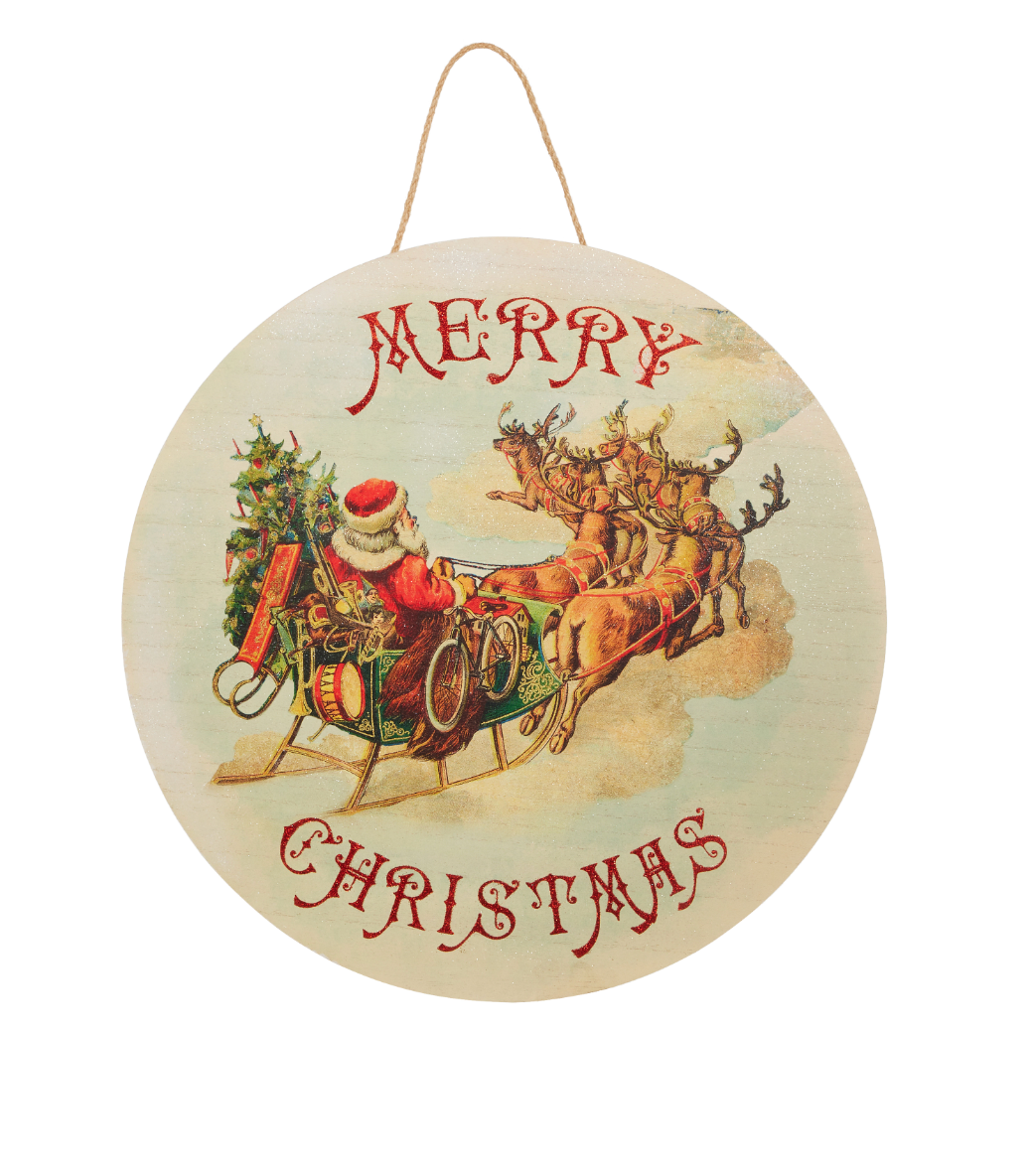 19.75" Rustic Christmas Door Hanger