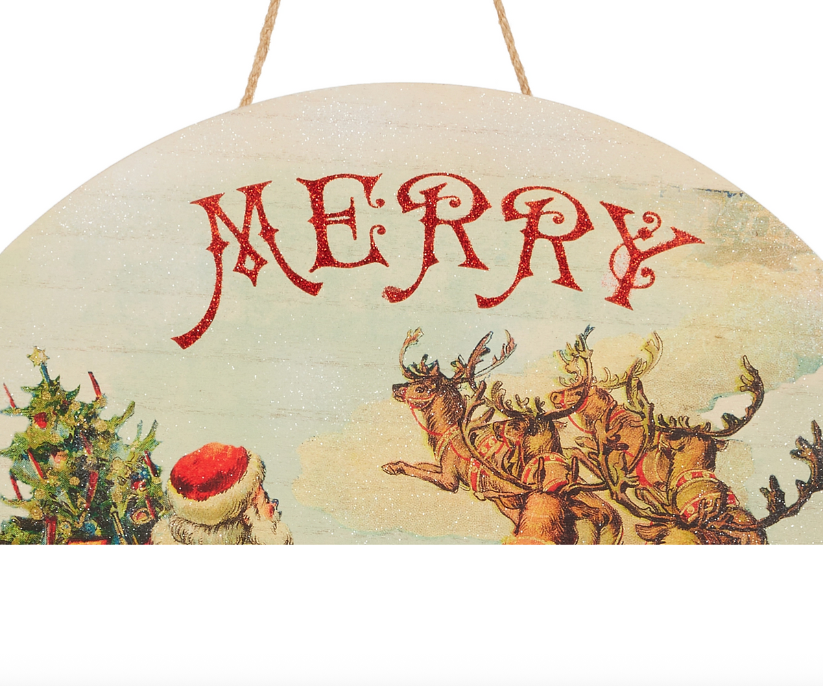 19.75" Rustic Christmas Door Hanger