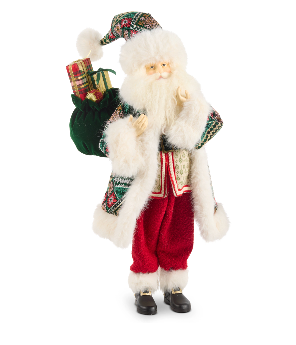 29" Red and Green Santa