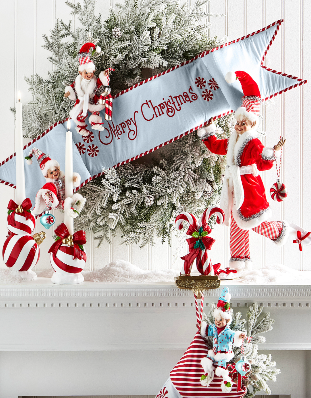 18" My Merry Snowman Posable Elf