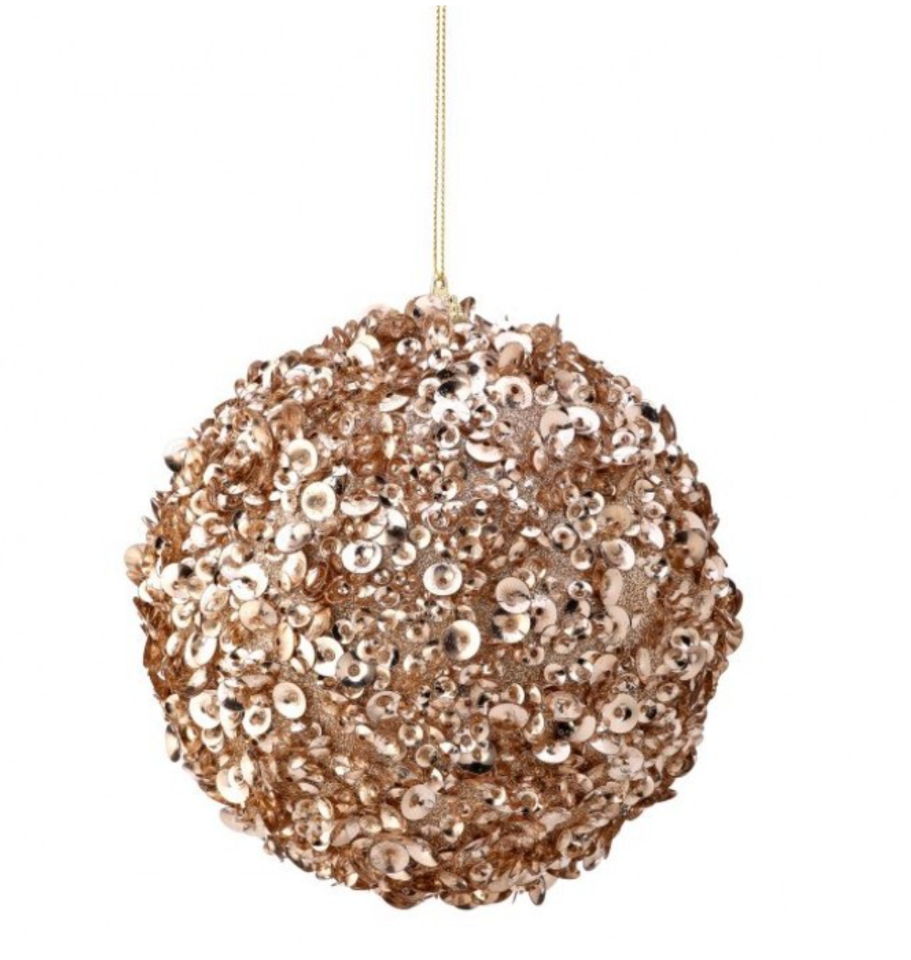 6" Glamour Sequin Ball Ornament