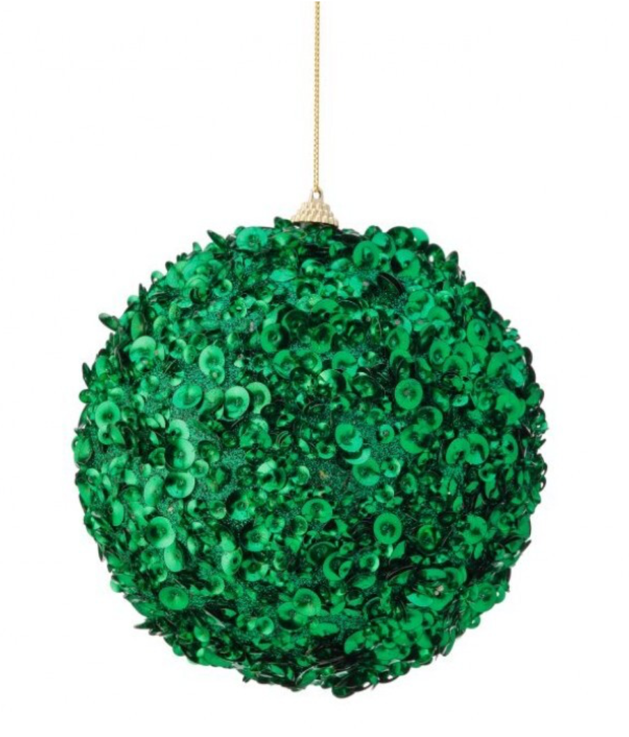 6" Glamour Sequin Ball Ornament