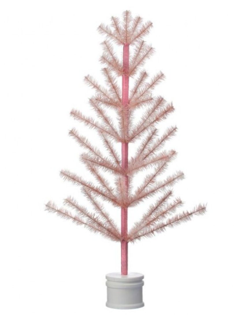 36" Spring Feather Tree w/ Base