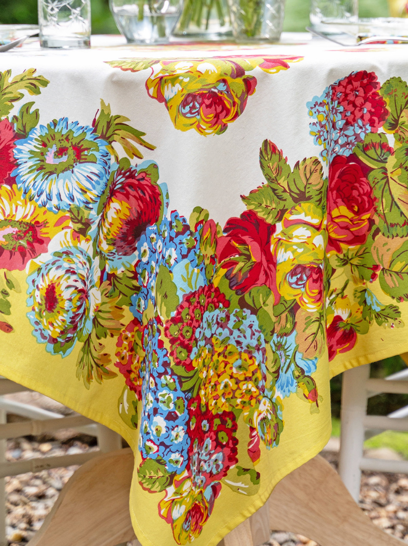 Spring Gathering Tablecloth 54x54