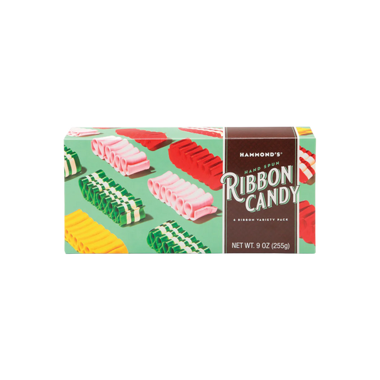 Ribbon Candy Christmas Gift Box 9oz