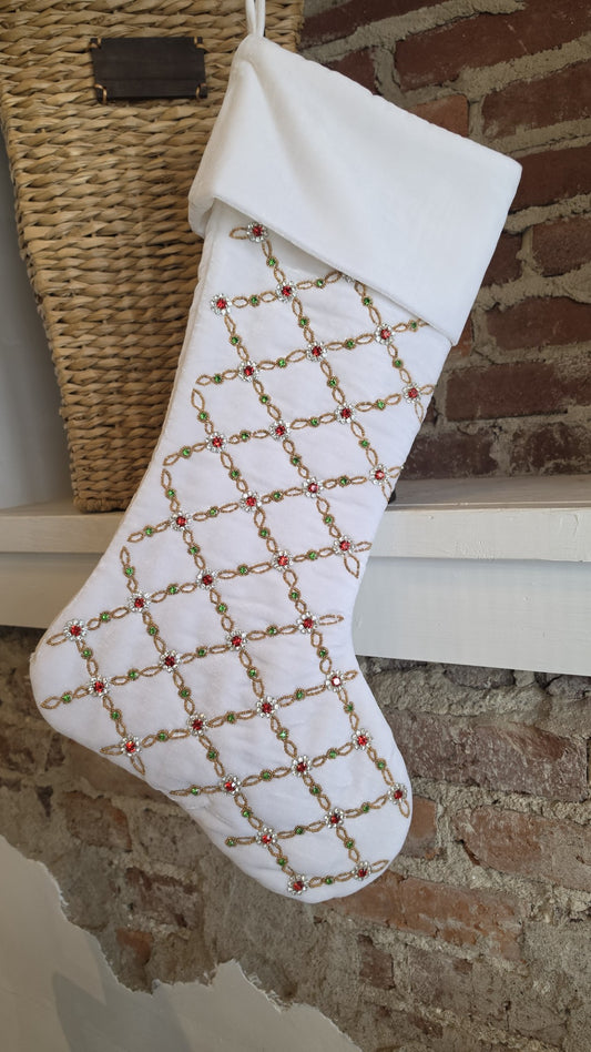 Floral Jewel Stocking