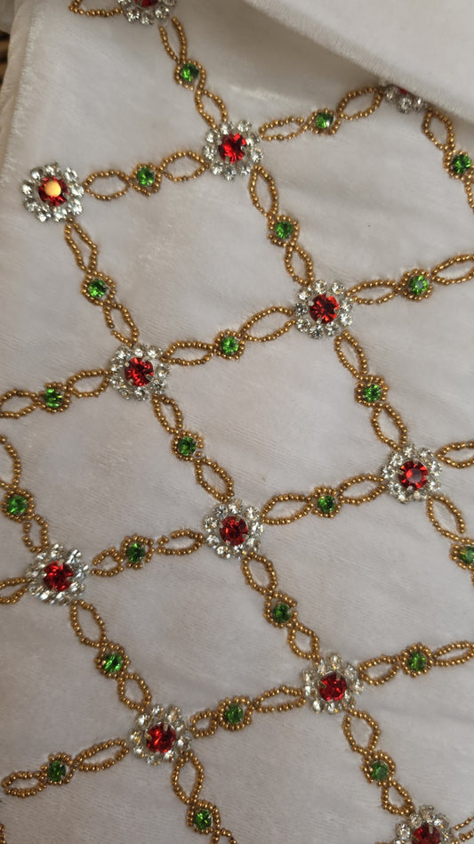 Floral Jewel Stocking