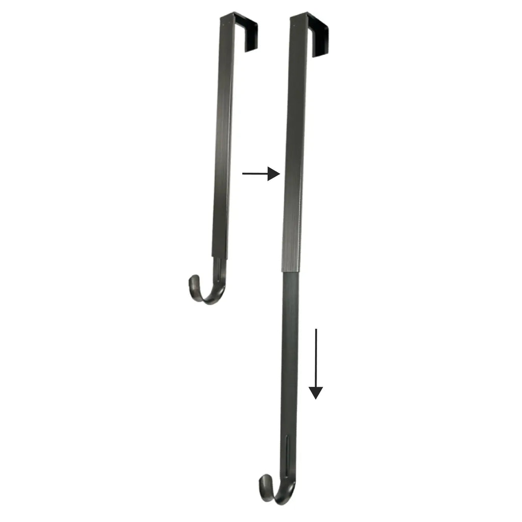 Adapt Adjustable Length Wreath Hanger- Brushed Nickel