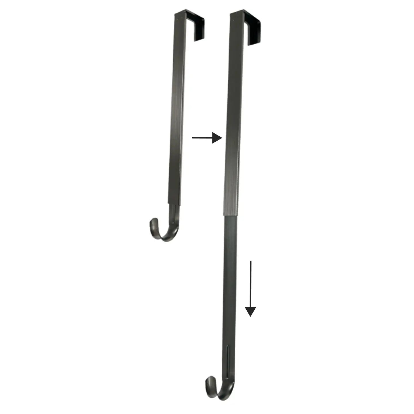 Adapt Adjustable Length Wreath Hanger- Brushed Nickel