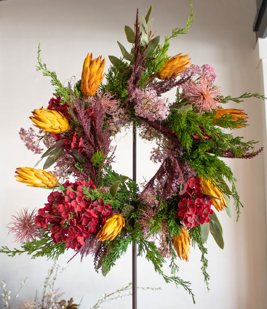 "Colors of Fall" Wreath