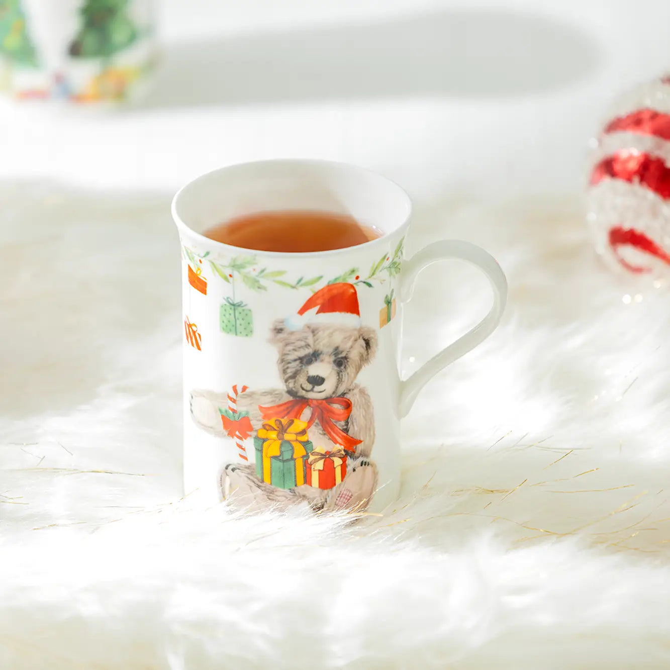 Christmas Tree and Bears 10oz Bone China Mug (MULTIPLE OPTIONS)