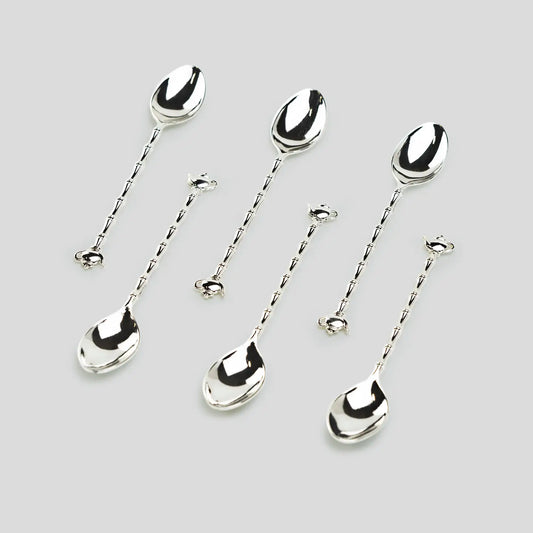 Silver Plated Demi Spoon with Mini Teapot Handle Design