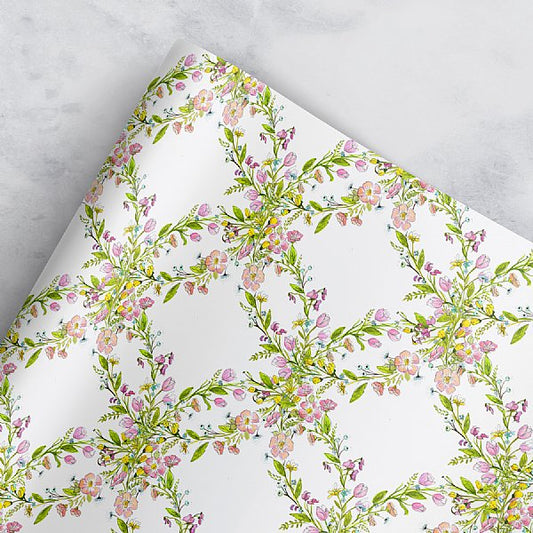 Floral Ring Gift Wrap Sheets