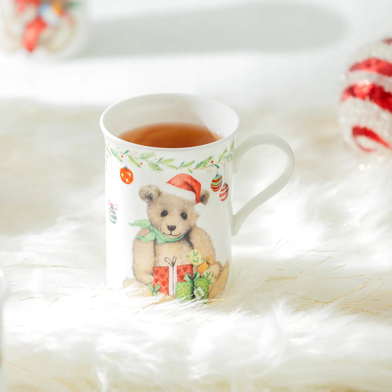 Christmas Tree and Bears 10oz Bone China Mug (MULTIPLE OPTIONS)