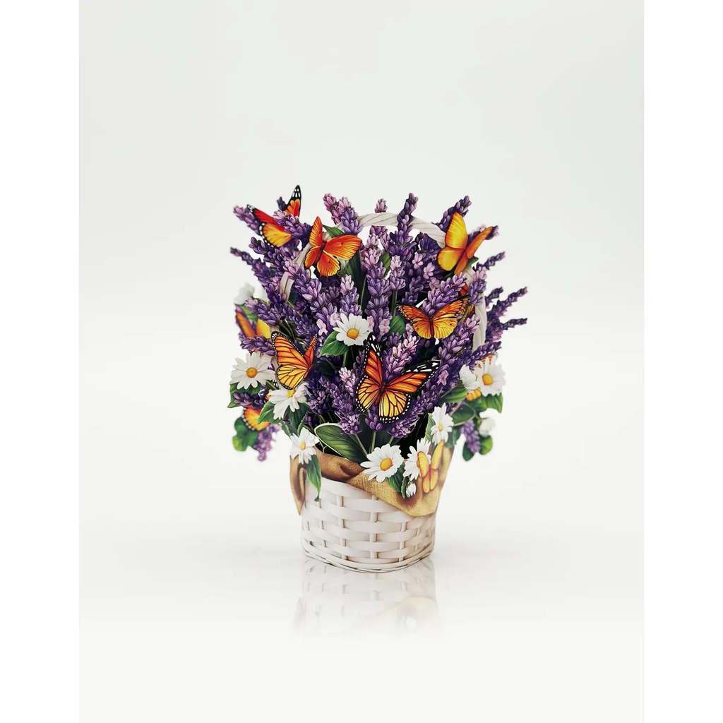 Mini Lavender & Butterflies Pop-Up Greeting Card