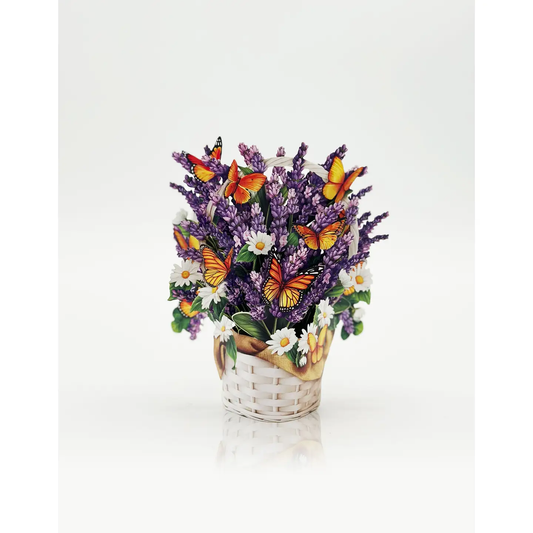 Mini Lavender & Butterflies Pop-Up Greeting Card