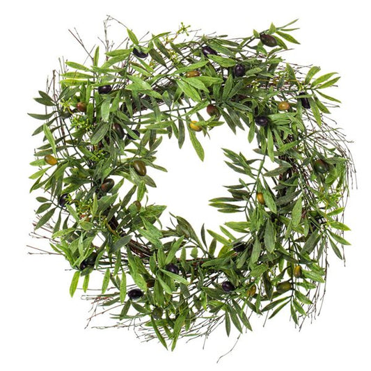 24" 2-Tone Olive Wreath
