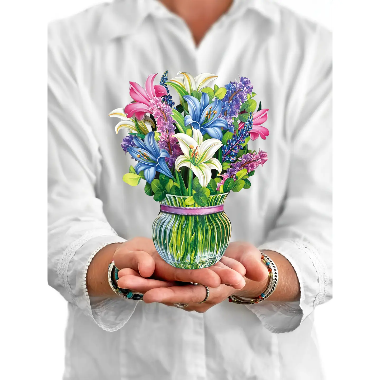 Mini Lilies & Lupines Pop-Up Greeting Card