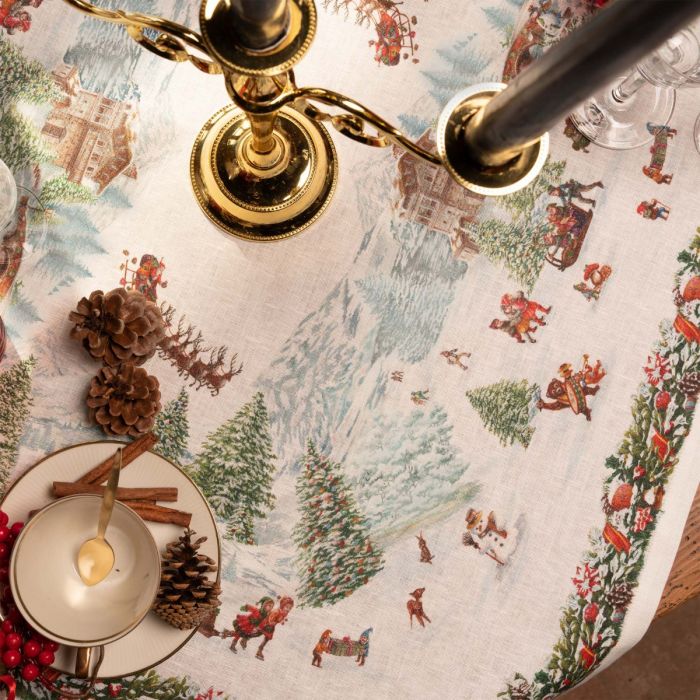 INCANTO WINTER TABLECLOTH 67 X 142