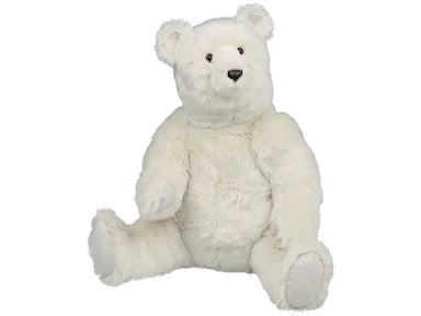 16" White Jointed Bear