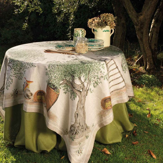 DOP TABLECLOTH 67"X67" GREEN