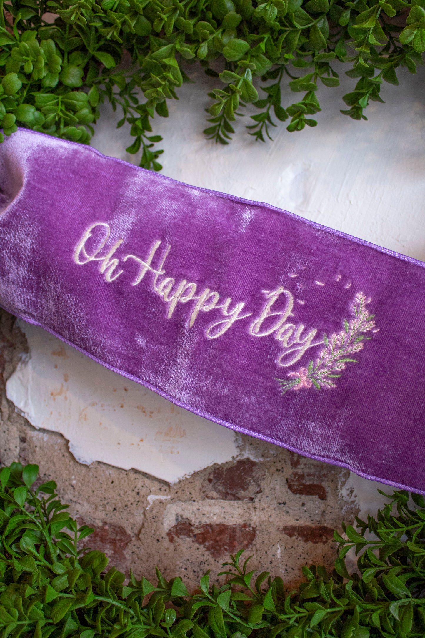 "Oh Happy Day" Ribbon Banner