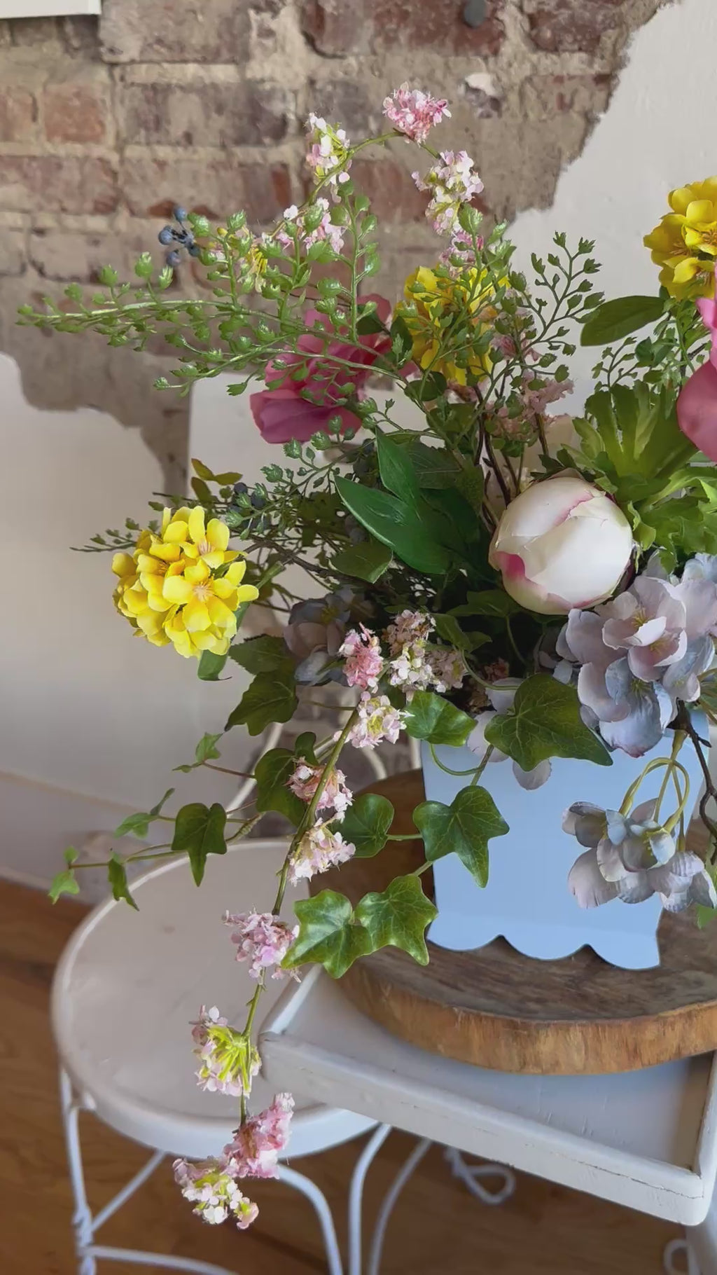 Peony & Kerria Arrangement