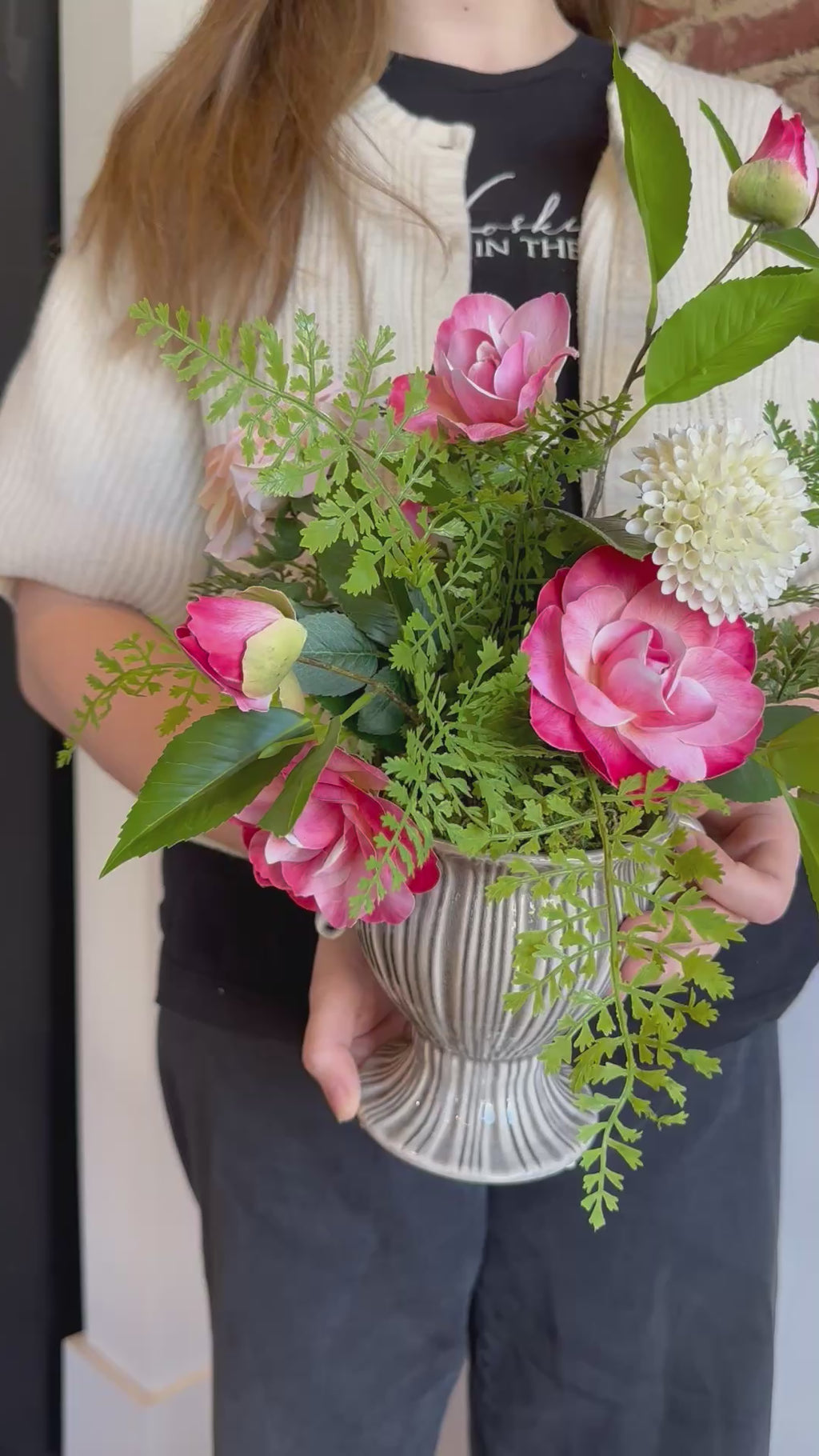 Camellias & Rose Arrangement