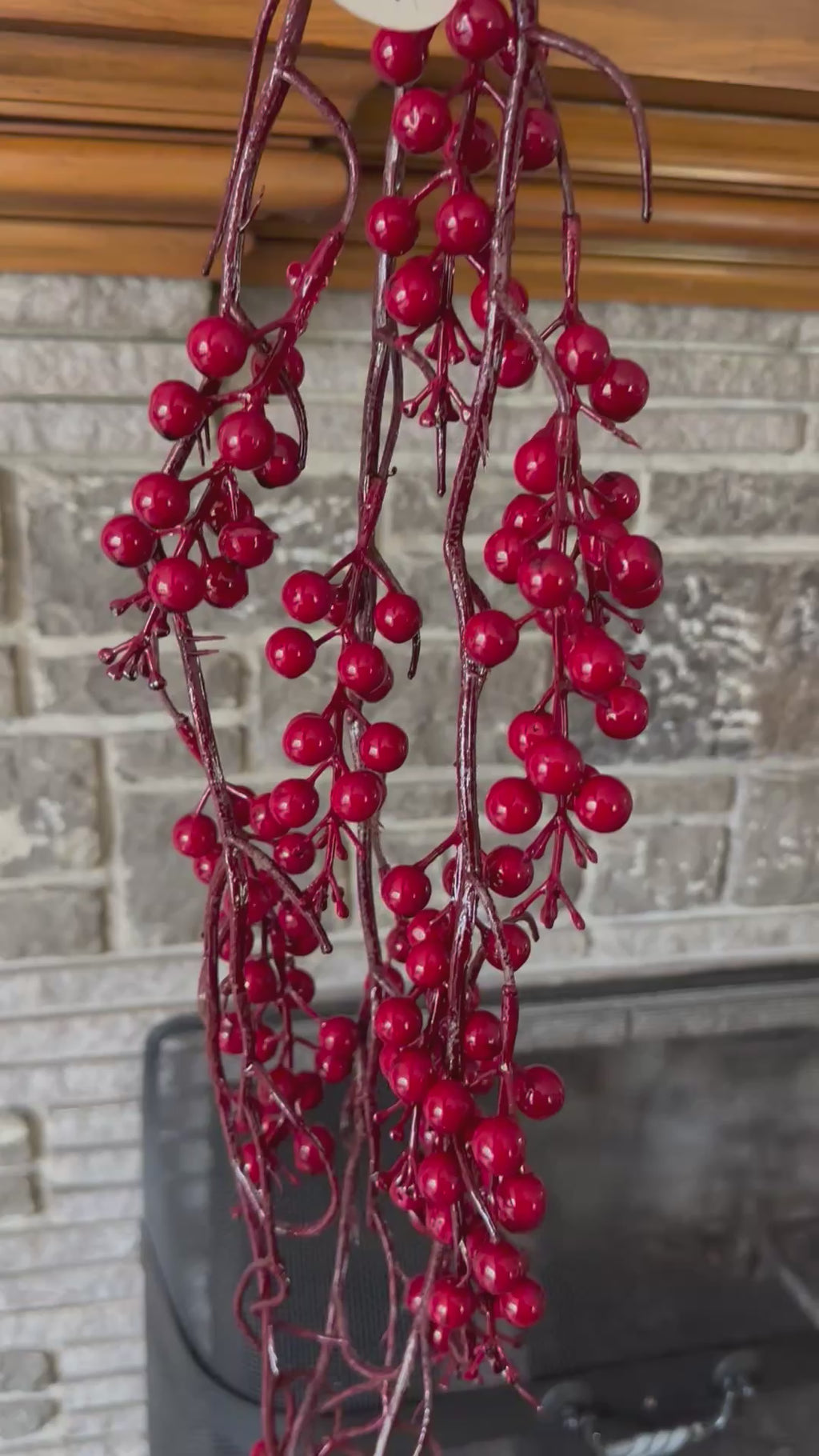 55" DRIPPING BERRY GARLAND
