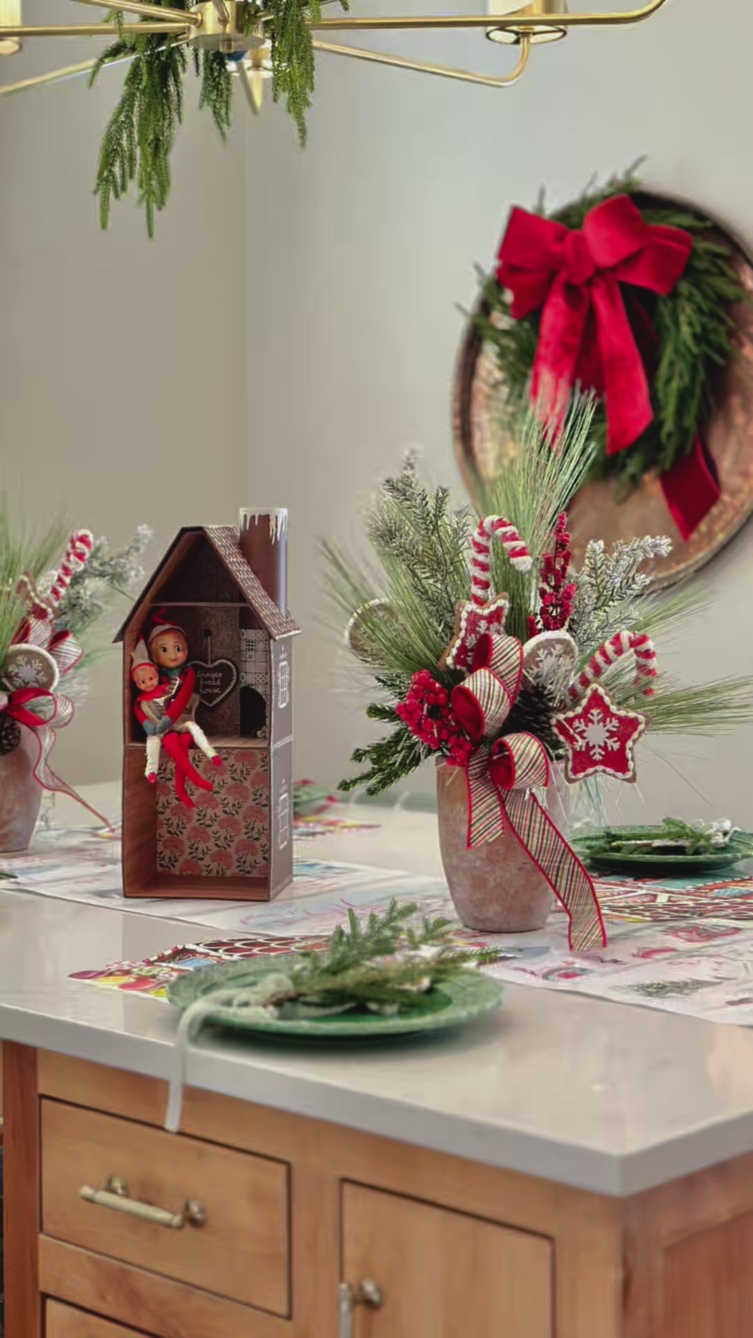 Gingerbread with Greenery Accent