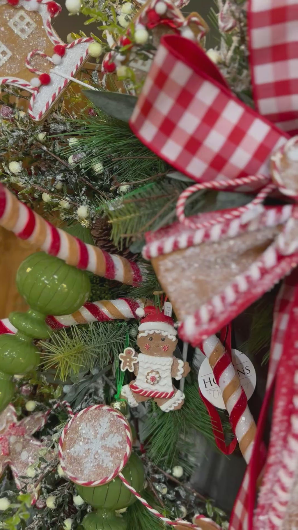 15” Sugar/Spice Gingerbread Bow