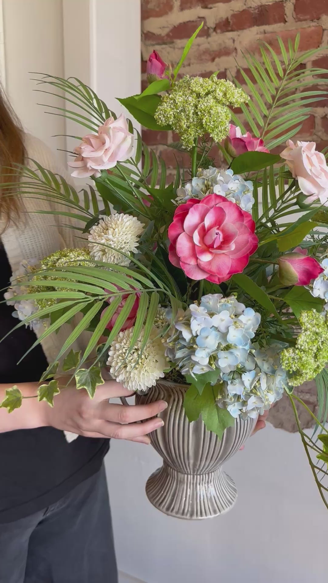 Scabiosa Dill & Camellia Arrangement