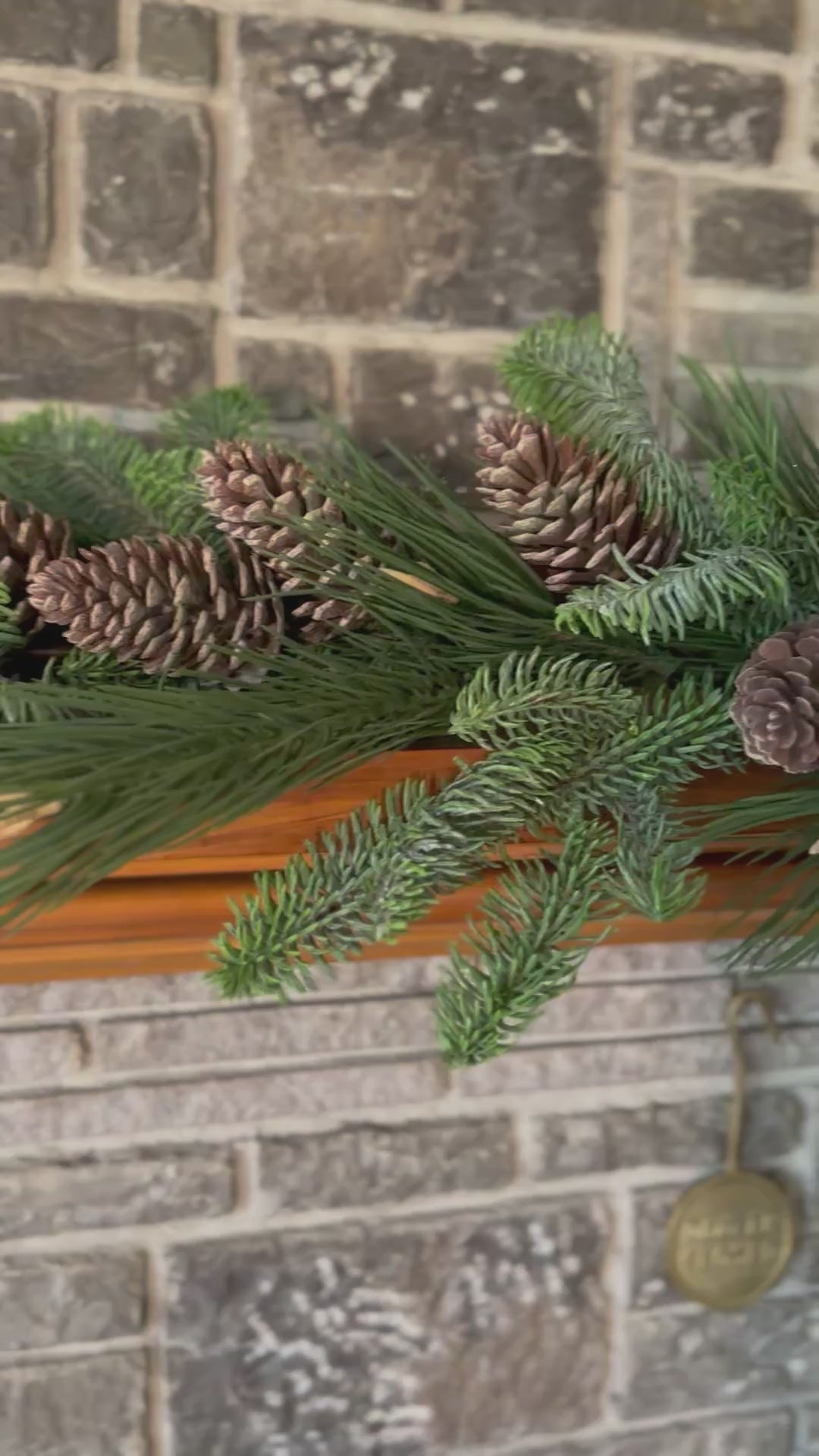 48" UV NORTHERN ROCKIES PINECONE GARLAND